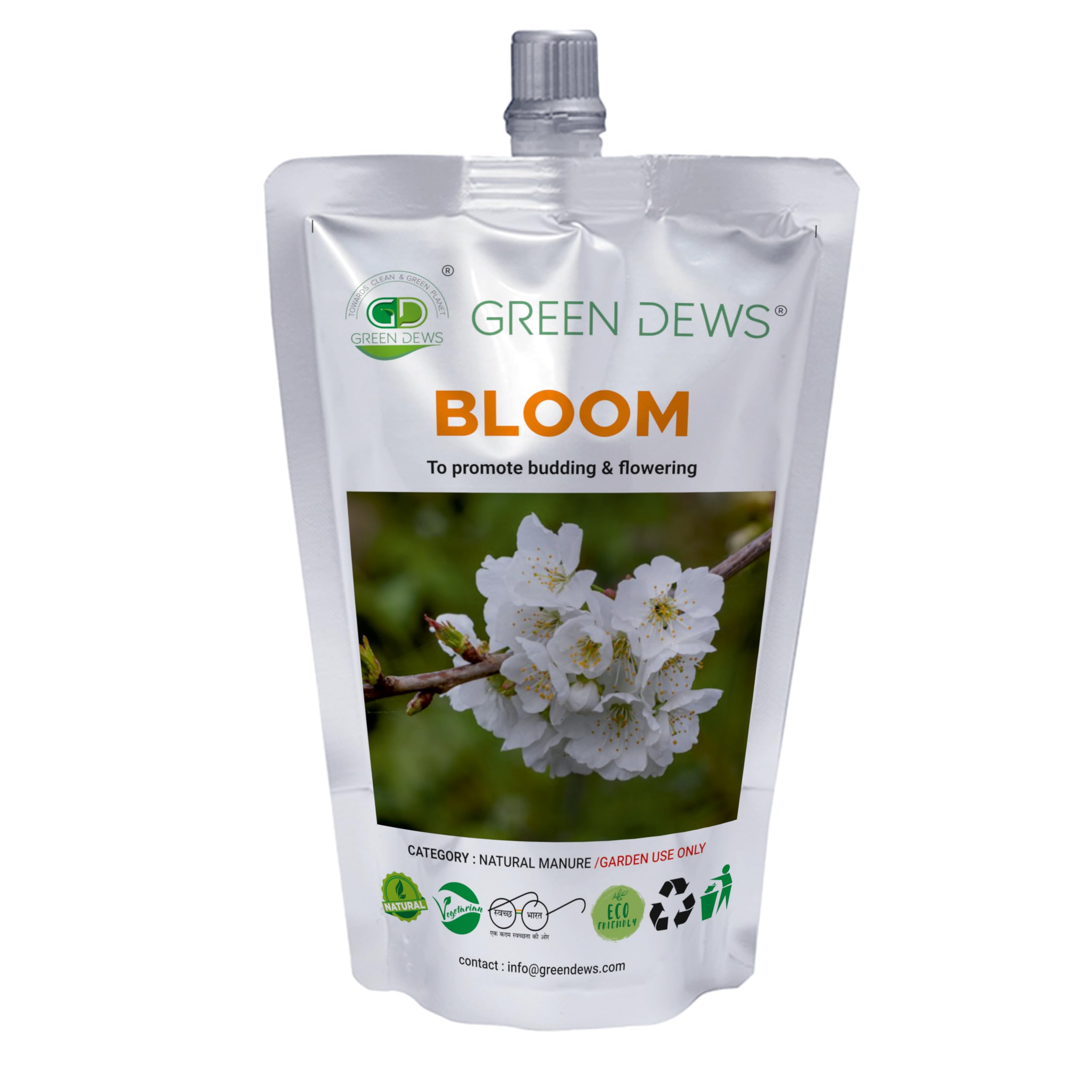 Green Dews - BLOOM- Organic Flower Booster: 2-in-1 Foliar Spray
